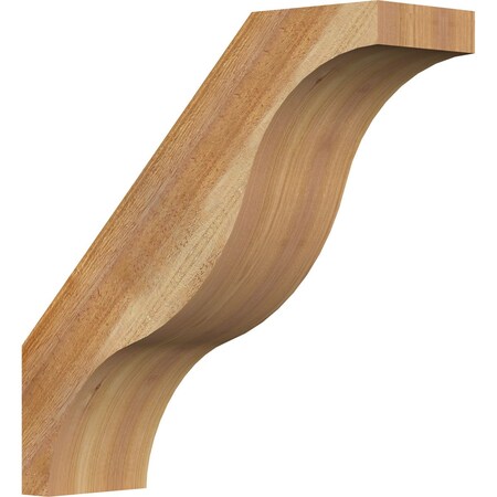 Ekena Millwork 6"W x 20"D x 20"H Funston Rough Sawn Knee Brace, Western Red Cedar BRC06X20X20FST00RWR